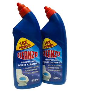 Cleanzo 10X Power Disinfectant Toilet Cleaner Liquid 500ml | Pack of 2 | Pack of 4