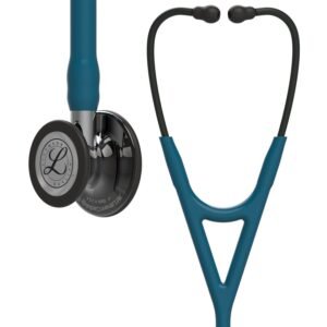 3M Littmann Cardiology IV Stethoscope - Caribbean Blue, Smoke-Finish, Mirror Stem 6234